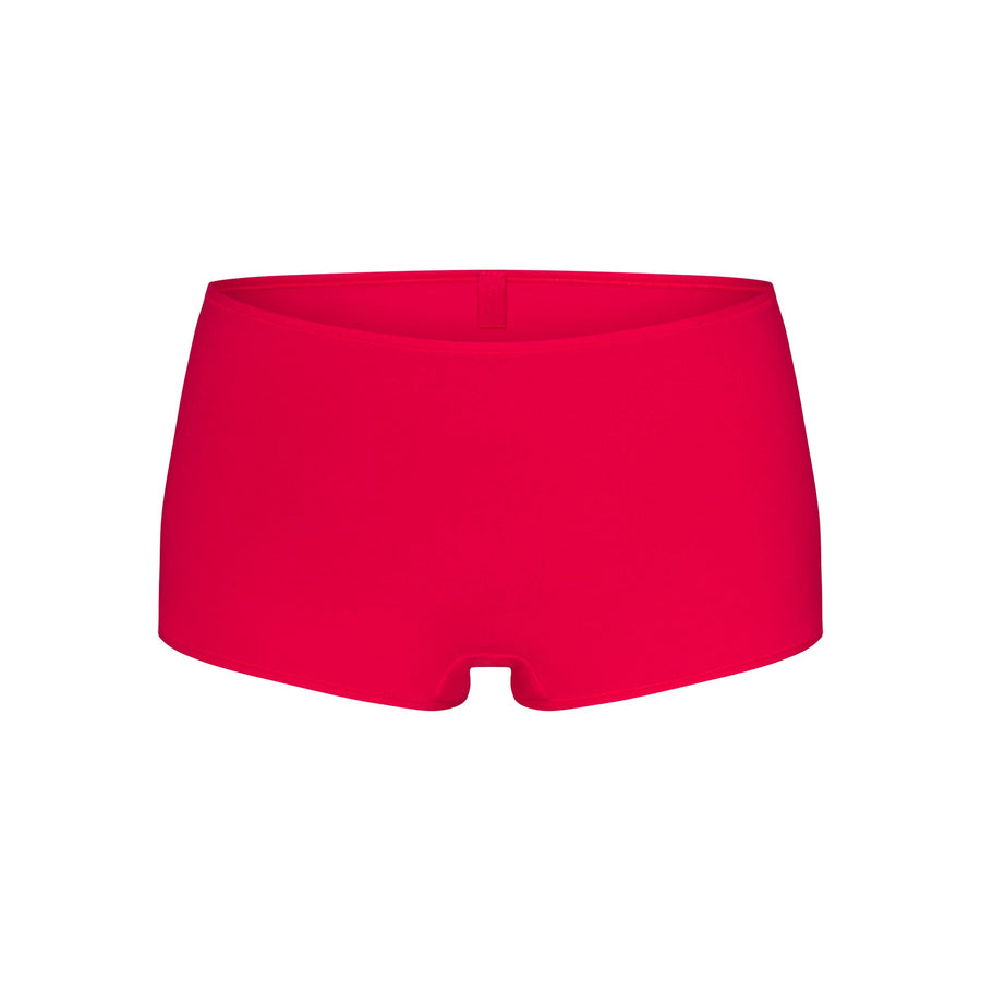 EVERYDAY COTTON BOY SHORT | CARMINE