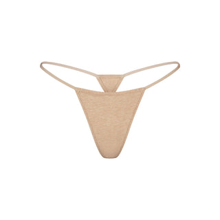 EVERYDAY COTTON STRING THONG | CLAY HEATHER