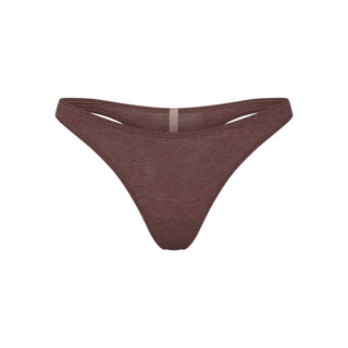 EVERYDAY COTTON THONG | COCOA HEATHER