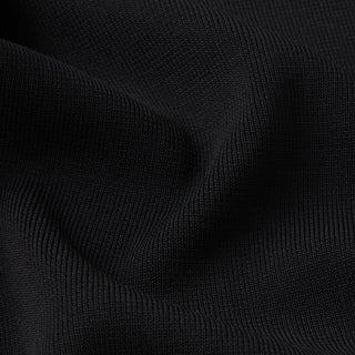 REFINED KNIT MIDI DRESS | OBSIDIAN