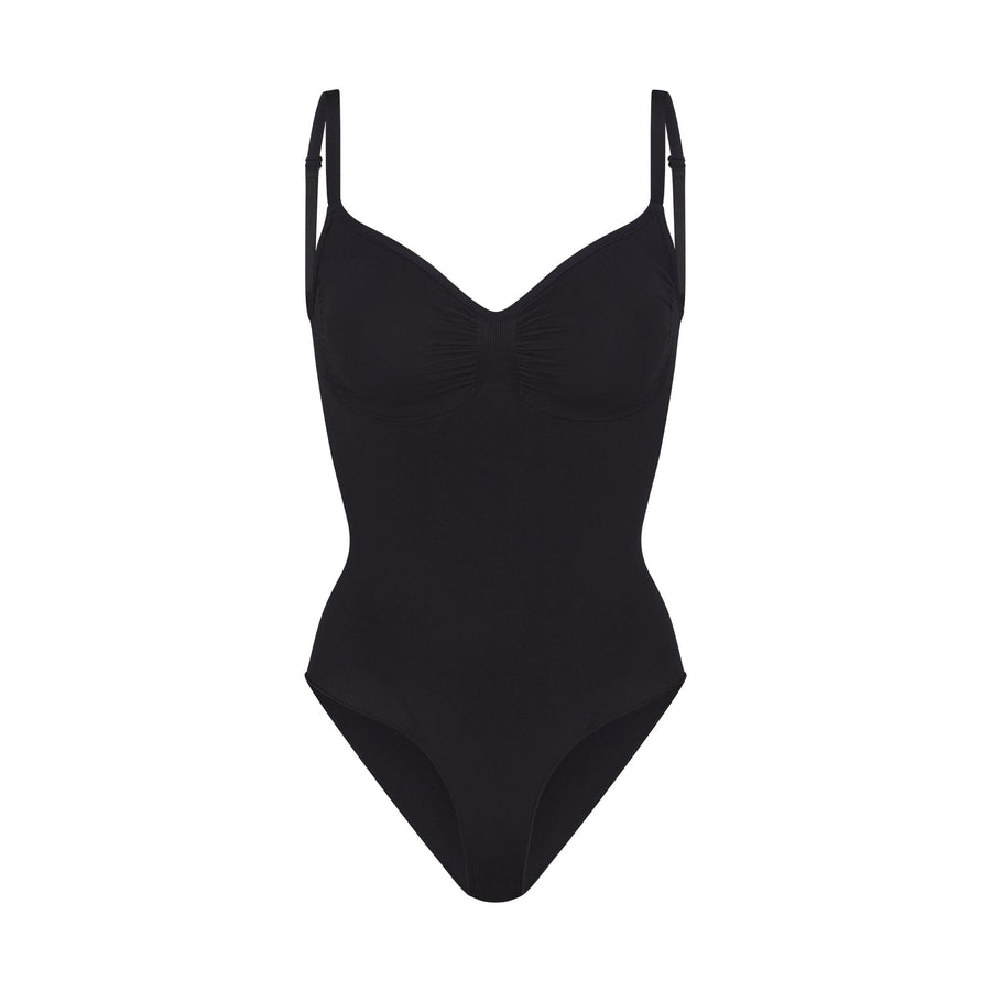 SEAMLESS SCULPT BRIEF BODYSUIT | ONYX