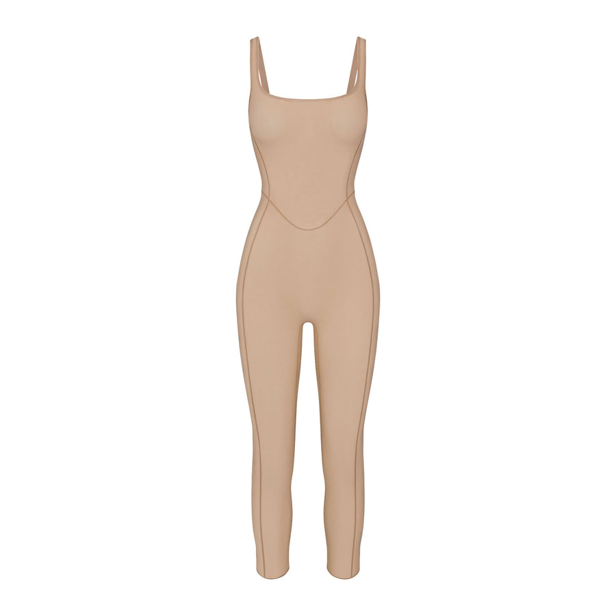 POWER MESH SHAPEWEAR CATSUIT | CLAY