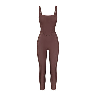POWER MESH SHAPEWEAR CATSUIT | COCOA