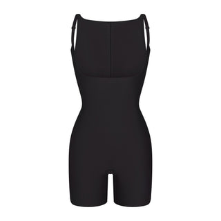 SKIMS BODY CORE SCULPT BACK SMOOTHING OPEN BUST MID THIGH BODYSUIT | ONYX
