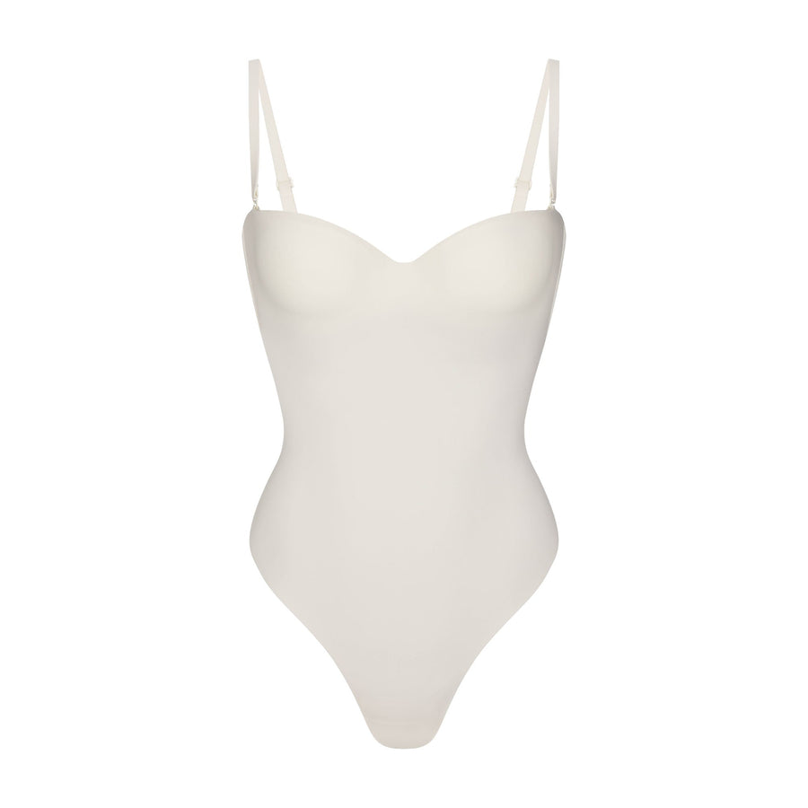 SKIMS BODY UNDERWIRE THONG BODYSUIT | IVORY