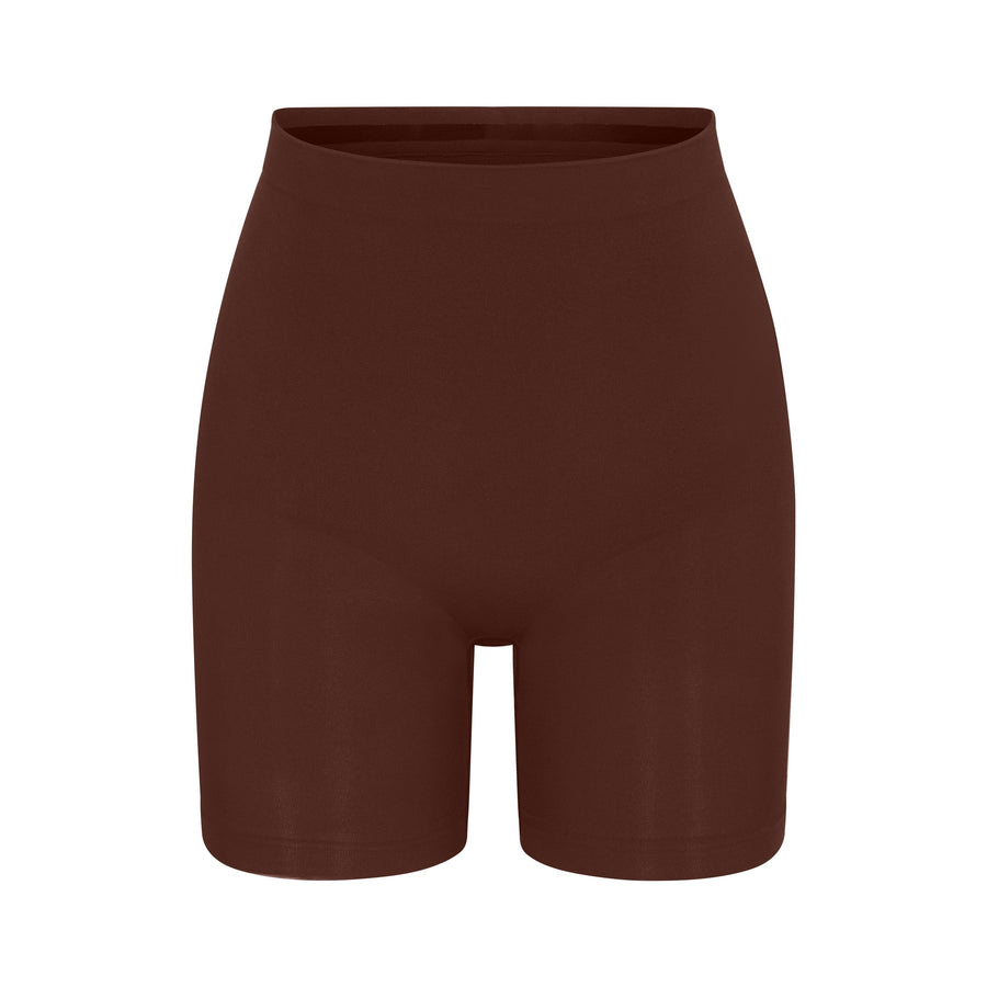 SEAMLESS SCULPT MID THIGH SHORT | COCOA