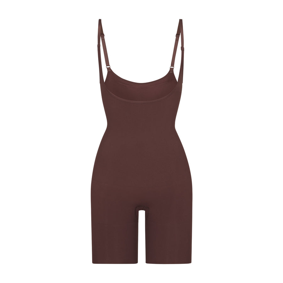 SEAMLESS SCULPT BUTT LIFTING OPEN BUST BODYSUIT | COCOA