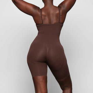 SEAMLESS SCULPT BUTT LIFTING OPEN BUST BODYSUIT | COCOA