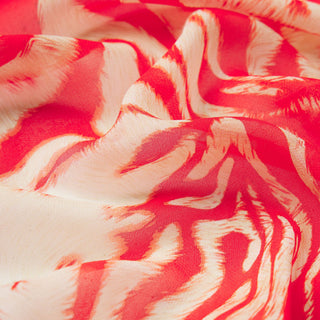 SKIMS ACCESSORIES HEADSCARF | CARMINE ZEBRA PRINT
