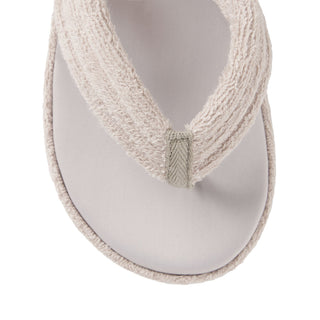 TERRY PLATFORM SANDAL | STONE