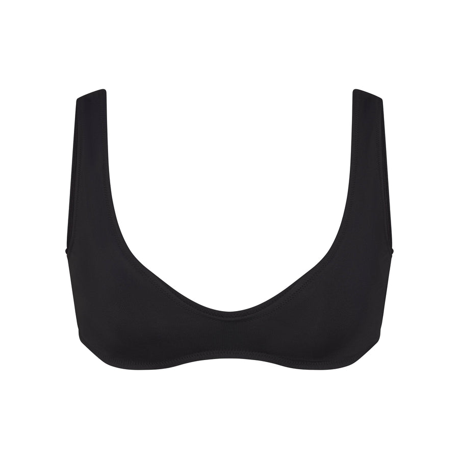 SIGNATURE SWIM PLUNGE BIKINI TOP | ONYX