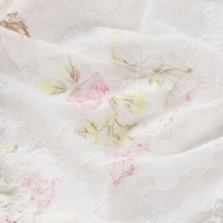 STRETCH LACE BOY SHORT | SNOW VINTAGE FLORAL PRINT