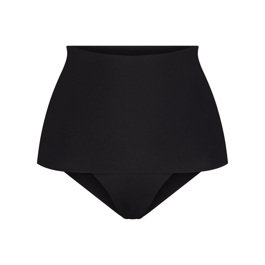 ICONIC SWIM CONVERTIBLE BIKINI BOTTOM | OBSIDIAN