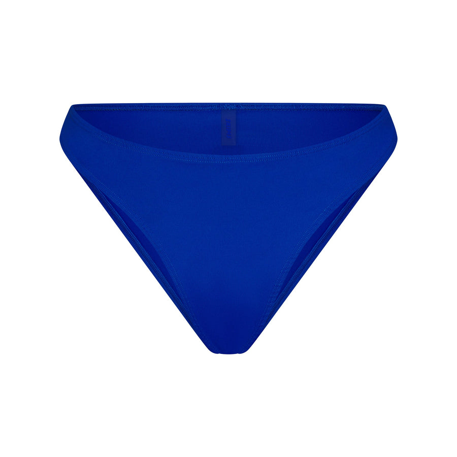 ICONIC SWIM HIGH LEG BIKINI BOTTOM | COBALT