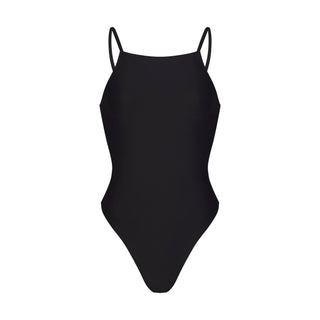 ICONIC SWIM HIGH NECK ONE PIECE | OBSIDIAN