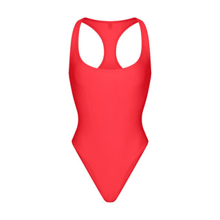 ICONIC SWIM RACERBACK ONE PIECE | CARMINE