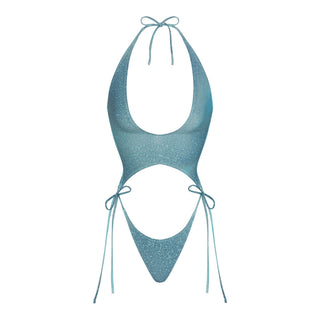 SIGNATURE SWIM PLUNGE MONOKINI | CYAN FK OMBRE PRINT