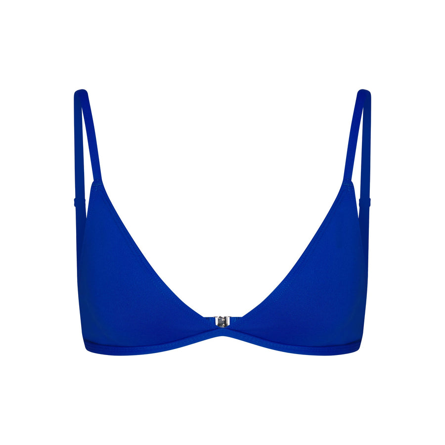 ICONIC SWIM TRIANGLE BIKINI TOP | COBALT