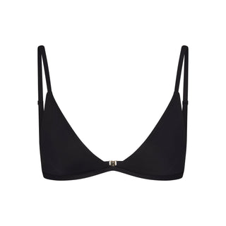ICONIC SWIM TRIANGLE BIKINI TOP | OBSIDIAN