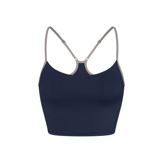 SIGNATURE SWIM CAMI TOP | NAVY CONTRAST