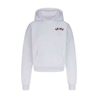 COTTON FLEECE LOGO CLASSIC HOODIE | ONYX ARCHED LOGO PATCH