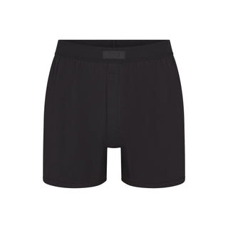 SKIMS COTTON MENS KNIT BOXER | ONYX