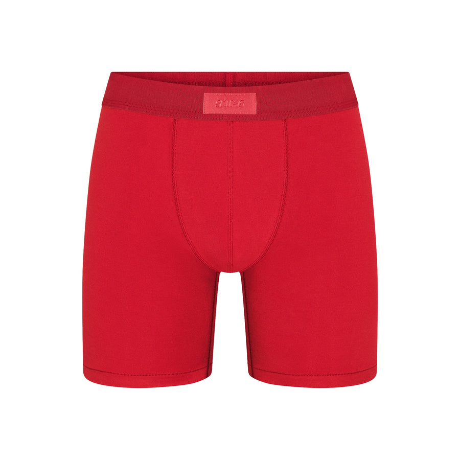 SKIMS COTTON MENS 5" BOXER BRIEF 3-PACK | RUBY ESPRESSO MULTI