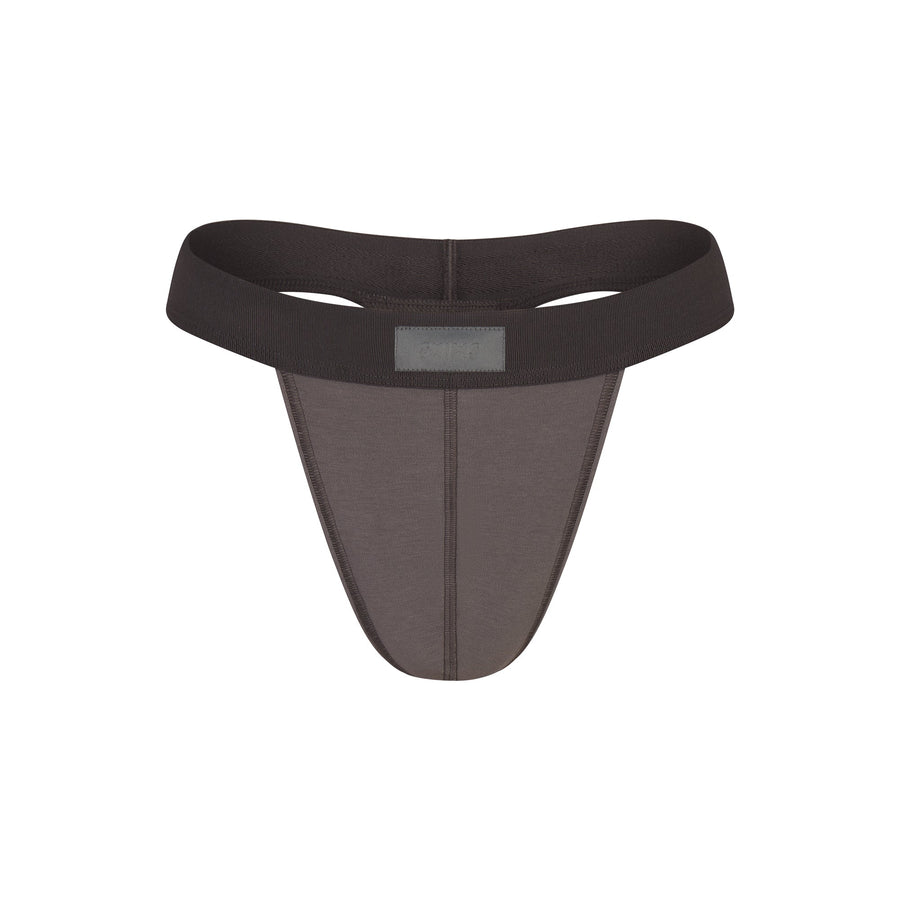 SKIMS COTTON MENS THONG | WASHED GUNMETAL