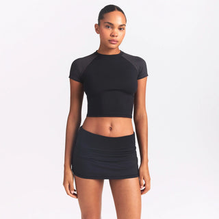 NikeSKIMS AIRY FOLDOVER SKORT | OBSIDIAN