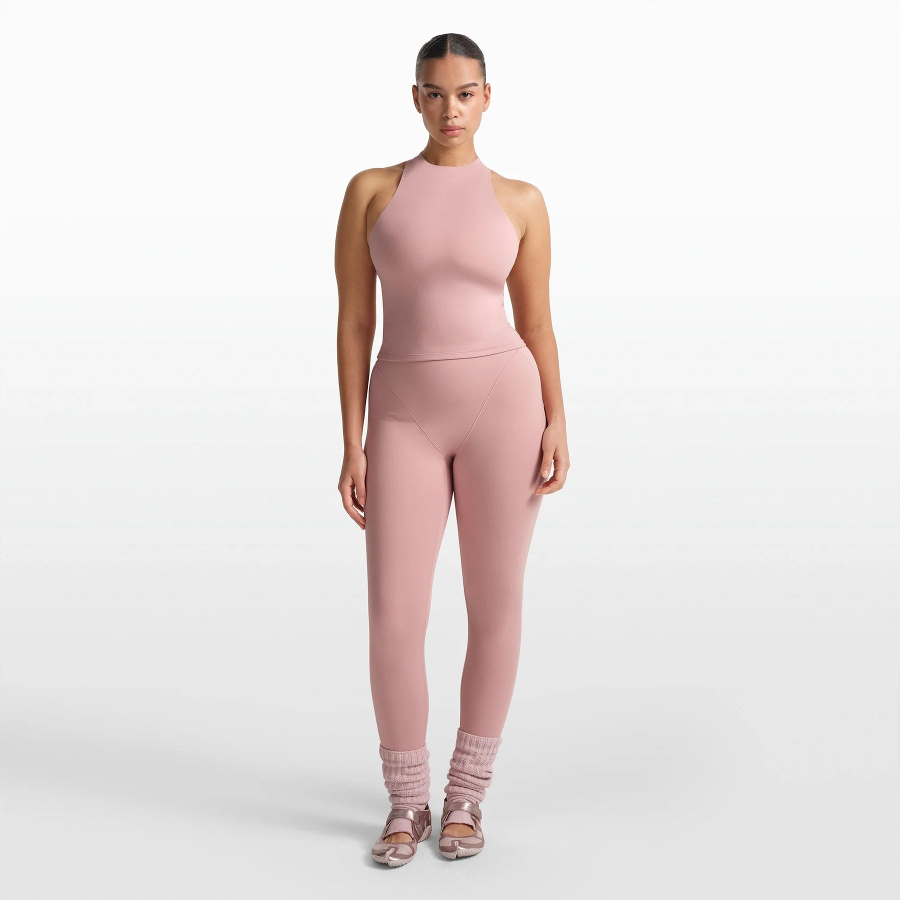 NikeSKIMS MATTE MOCK NECK RACER TANK | HIMALAYAN