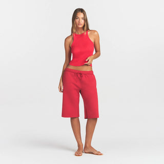 SHEER RIB TANK | CARMINE
