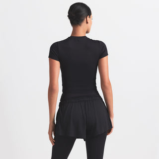 NikeSKIMS MATTE PADDED BABY TEE | OBSIDIAN
