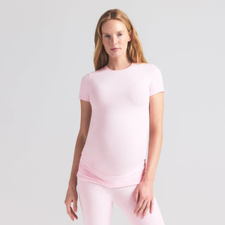 COTTON JERSEY MATERNITY T-SHIRT | CHERRY BLOSSOM