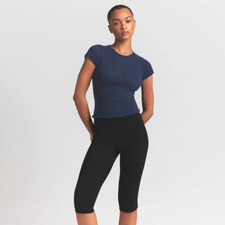 FEATHERWEIGHT CASHMERE TEE | INDIGO