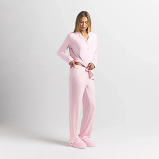SKIMS SLEEP LONG SLEEVE BUTTON UP SET | BLOOM