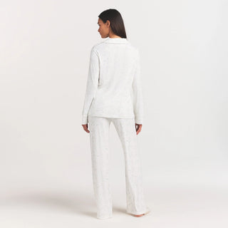 SOFT LOUNGE SLEEP SET | IVORY PEARL BOWS PRINT