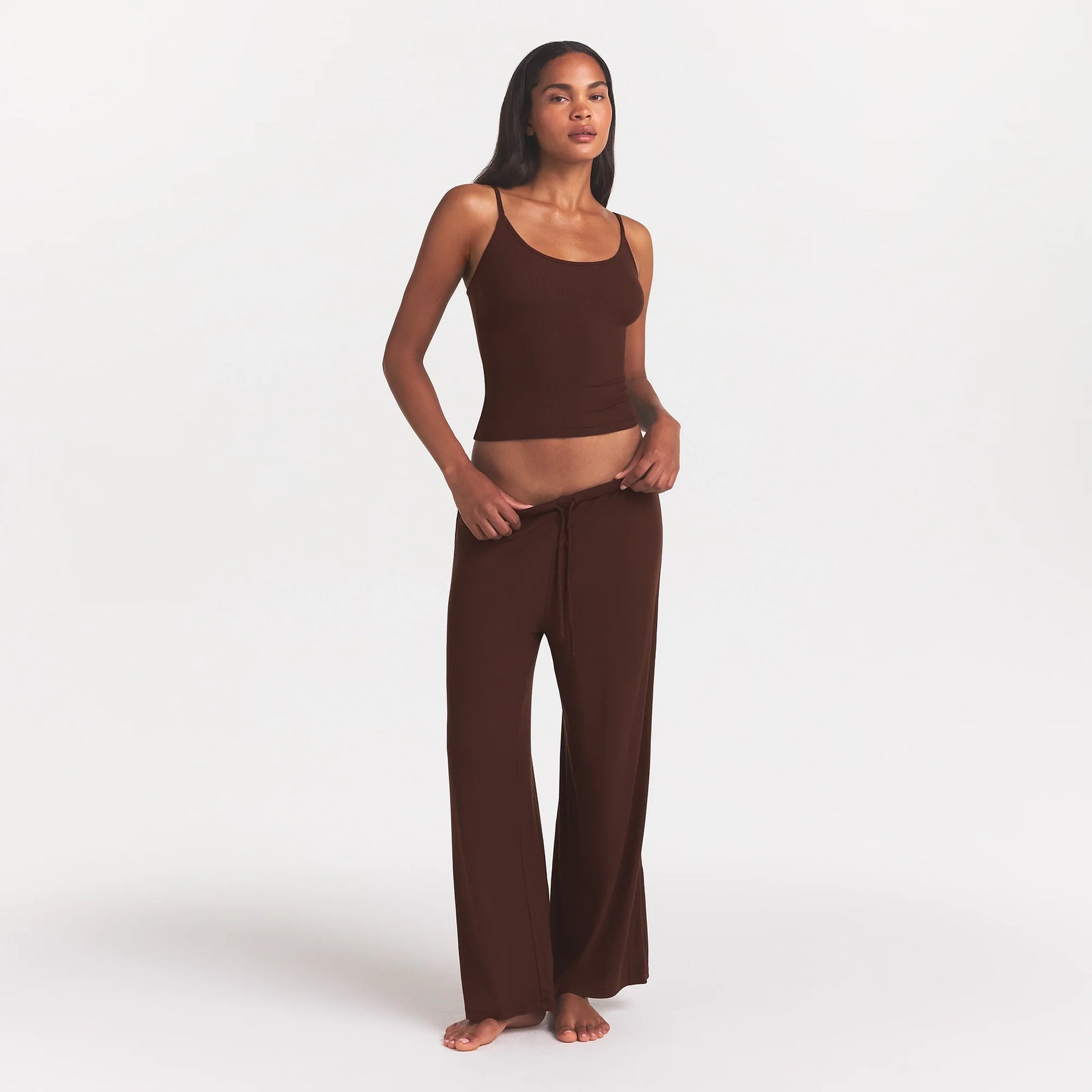SOFT LOUNGE TANK SLEEP SET | COCOA