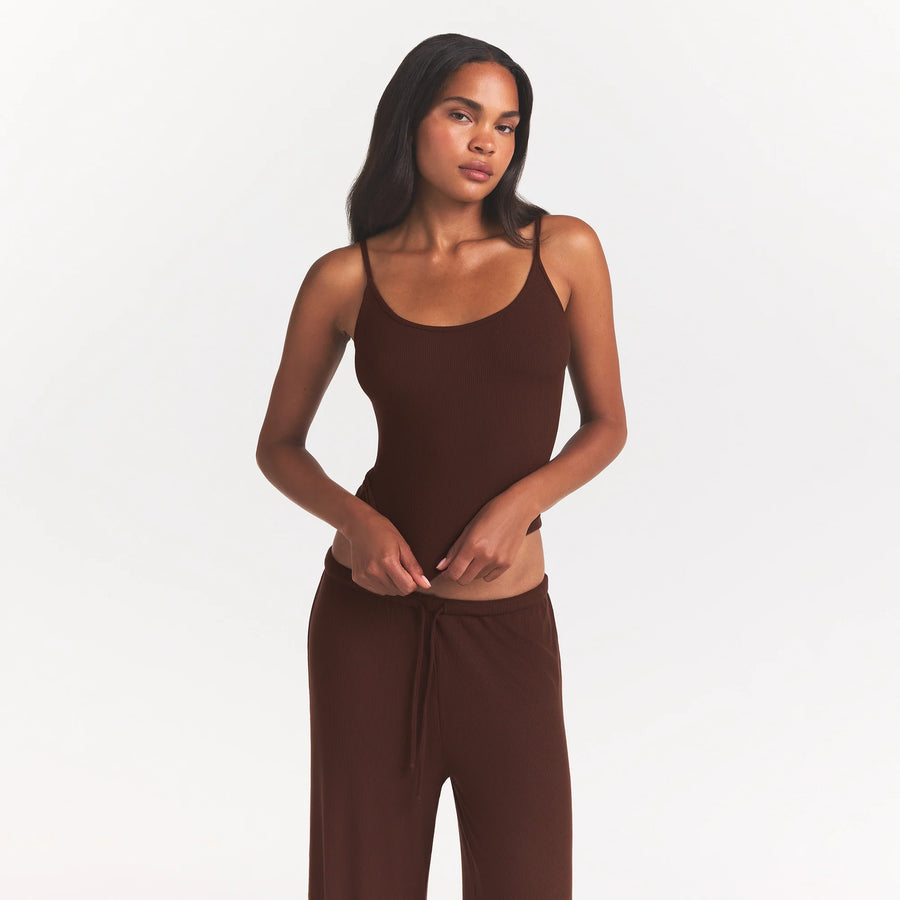 SOFT LOUNGE TANK SLEEP SET | COCOA