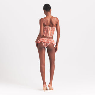 EMBROIDERED TULLE CORSET | GUAVA HEART TULLE
