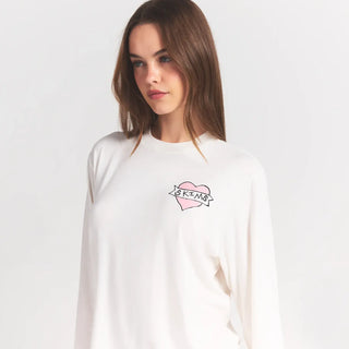 BOYFRIEND LONG SLEEVE T-SHIRT AND SHORT BOXER SET | MARBLE HEART BANNER