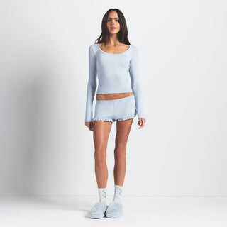 SKIMS SLEEP SCOOP NECK SLEEP SET | ZEN BLUE