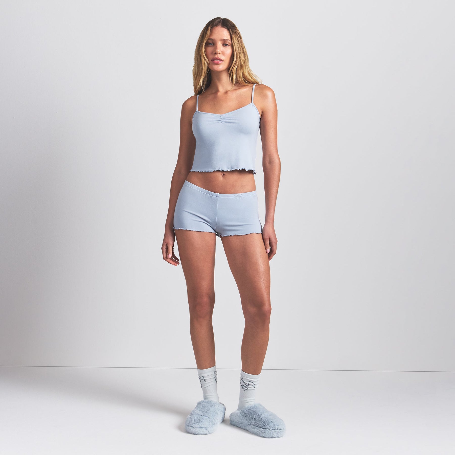 SKIMS SLEEP CAMI SET | ZEN BLUE