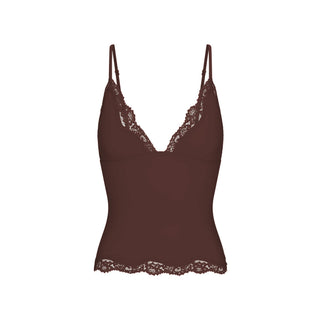 FITS EVERYBODY LACE TRIANGLE CAMI | ESPRESSO