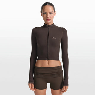 NikeSKIMS RIBBED SEAMLESS ZIP UP CROP JACKET | PHOENIX