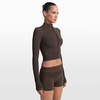 NikeSKIMS RIBBED SEAMLESS ZIP UP CROP JACKET | PHOENIX