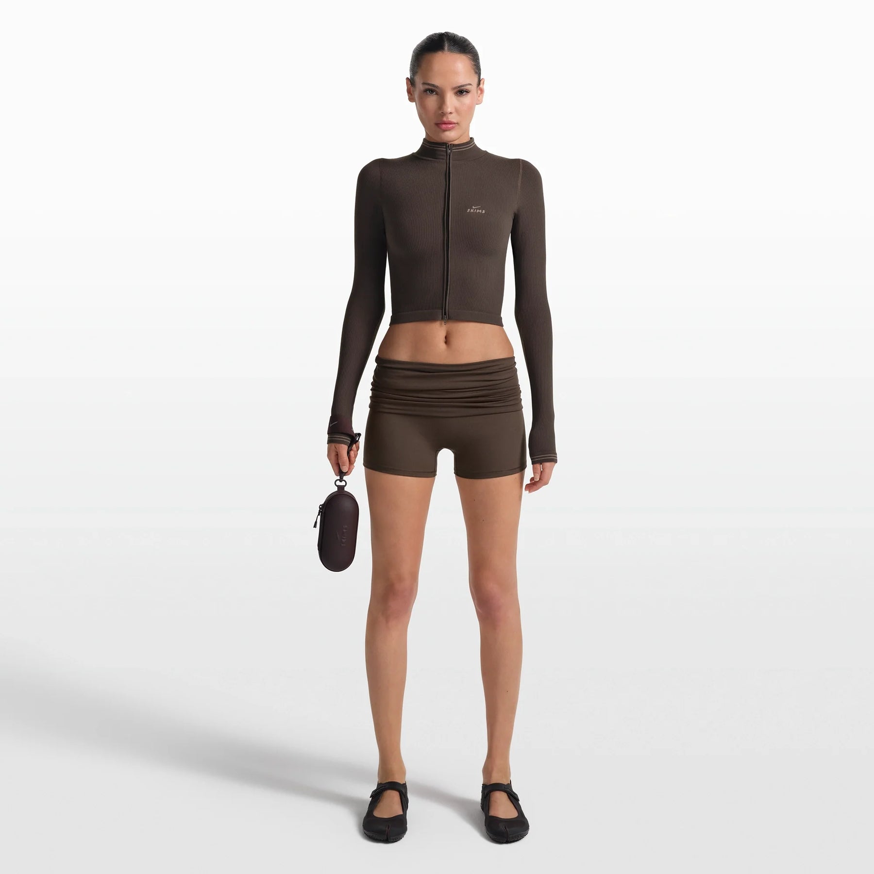 NikeSKIMS RIBBED SEAMLESS ZIP UP CROP JACKET | PHOENIX