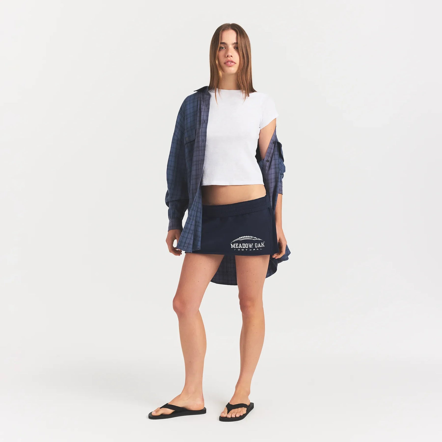 WASHED FLANNEL OVERSIZED SHIRT | GRAPHITE PLAID