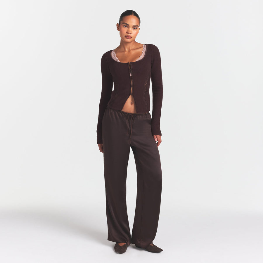 LACE KNIT LONG SLEEVE CARDIGAN | PHOENIX