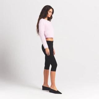 BRUSHED ALPACA LONG SLEEVE CARDIGAN | CHERRY BLOSSOM