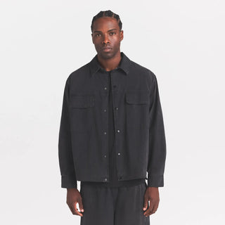 WOVEN MENS RELAXED SHIRT | ONYX